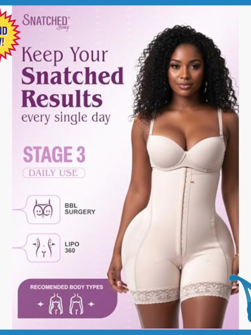 Stage 3 Strapless Faja High Compression Shapewear Bodysuit for Women - Picture 2 of 7